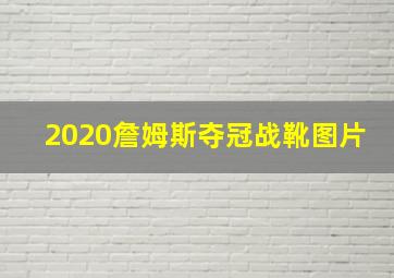 2020詹姆斯夺冠战靴图片