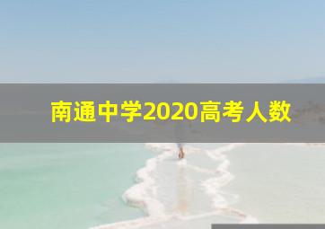 南通中学2020高考人数