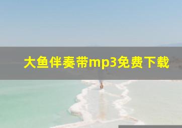 大鱼伴奏带mp3免费下载