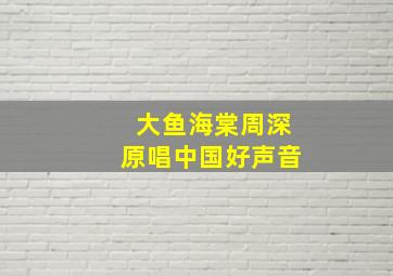 大鱼海棠周深原唱中国好声音