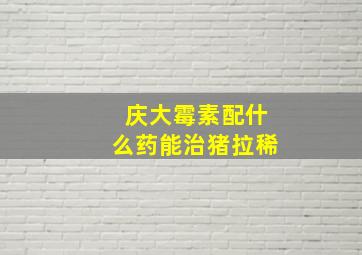 庆大霉素配什么药能治猪拉稀