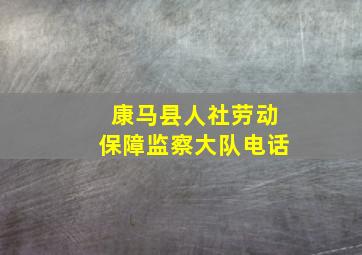 康马县人社劳动保障监察大队电话