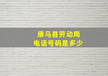 康马县劳动局电话号码是多少