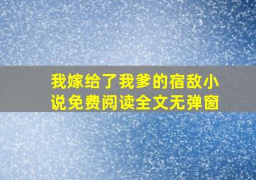 我嫁给了我爹的宿敌小说免费阅读全文无弹窗