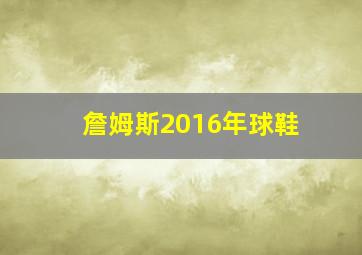 詹姆斯2016年球鞋