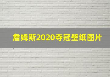 詹姆斯2020夺冠壁纸图片