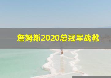 詹姆斯2020总冠军战靴