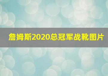 詹姆斯2020总冠军战靴图片