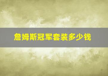 詹姆斯冠军套装多少钱