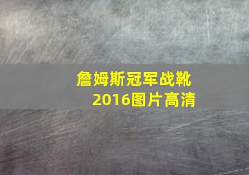 詹姆斯冠军战靴2016图片高清