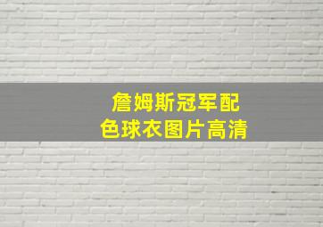 詹姆斯冠军配色球衣图片高清