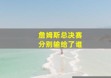 詹姆斯总决赛分别输给了谁