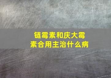 链霉素和庆大霉素合用主治什么病