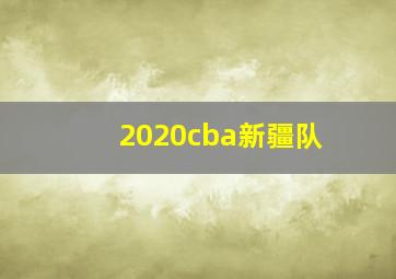 2020cba新疆队